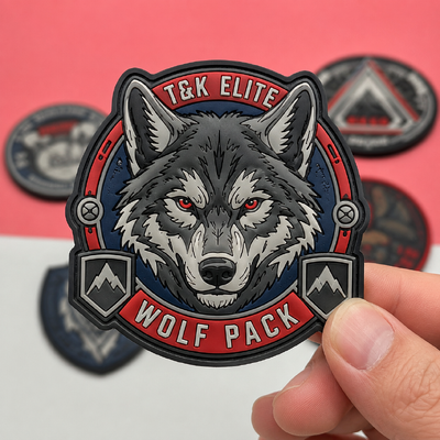 Emblema TPU de alta frequência 3D personalizado com material de silicone logotipos e tamanhos personalizados ideais para marca de vestuário e patch de vestuário