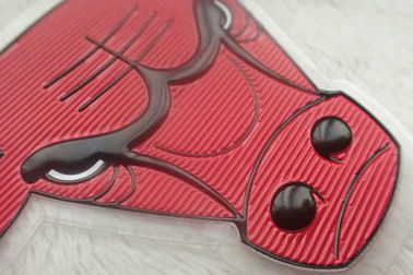 Eco - a roupa feita sob encomenda amigável remenda o logotipo gravado da impressão da tela de TPU 3D alta frequência macia