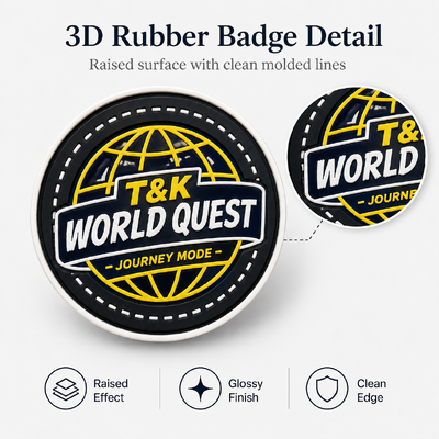 Emblema TPU de alta frequência 3D personalizado e durável feito de material de silicone perfeito para marca de roupa e patch de roupa