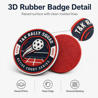 Emblema TPU de alta frequência 3D personalizável com desenhos elevados e acabamentos suaves ideais para melhorar a visibilidade e o reconhecimento