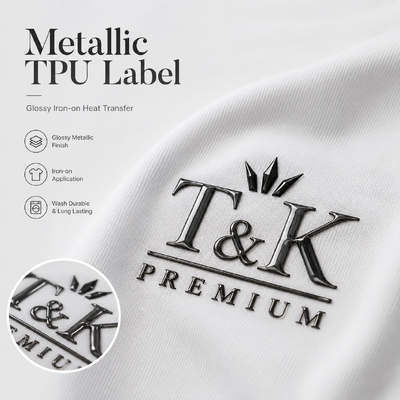 Etiquetas de Transferência de Calor em TPU 3D Resistentes à Lavagem com Designs Personalizados para Vestuário