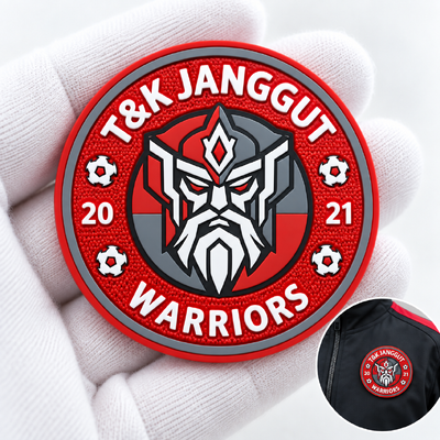 Emblemas com Logotipo 3D em TPU Personalizado - Etiquetas de Borracha de Silicone Laváveis e Ecológicas para Equipes de Jogos