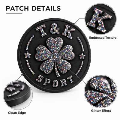 Patches de Logo Personalizados em PVC com Design em Relevo para Marcas de Vestuário
