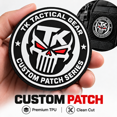 Patches de logotipo de TPU moldados sob medida com design 3D elevado Eco-friendly Lavável para equipamentos externos