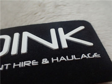 Dobro - colora os remendos que de borracha do logotipo do silicone 3D Microfiber preto macio plantou
