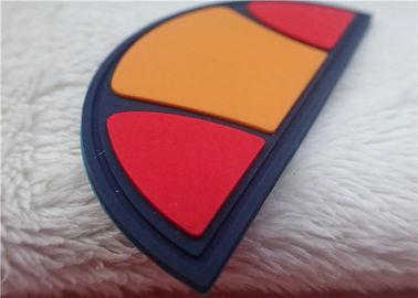 Remendos de borracha do logotipo do semicírculo múltiplo da cor para a decoração do saco