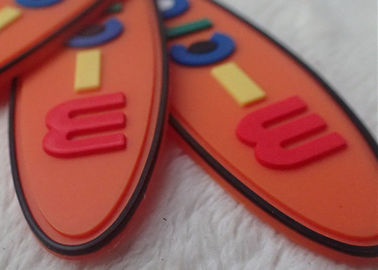 Não - os remendos de borracha criativos ovais tóxicos do logotipo para vestuários/crianças ensacam