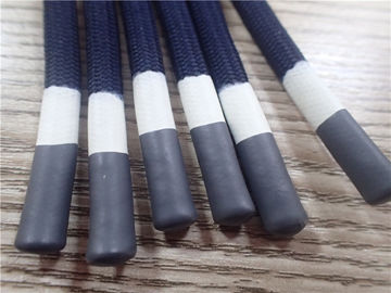 Revestimento cinzento e branco da corda não elástica redonda do poliéster para a roupa