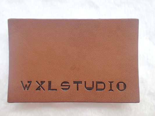Preto personalizado Logo Leather Label de Logo Garment Leather Patch Embossed