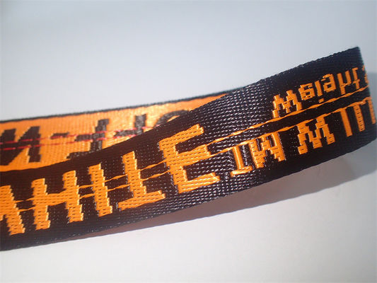 A forma denomina logotipo personalizado do jacquard o Webbing forte e resistente